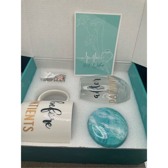 Before Patients After Patients Gift Package Set Mug, Wine Glass, Candle, Key Cha - Picture 3 of 8